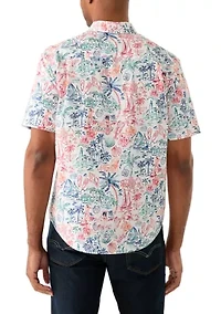 Men's Poplin Print Shirt