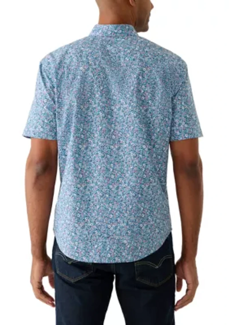 Men's Poplin Print Shirt