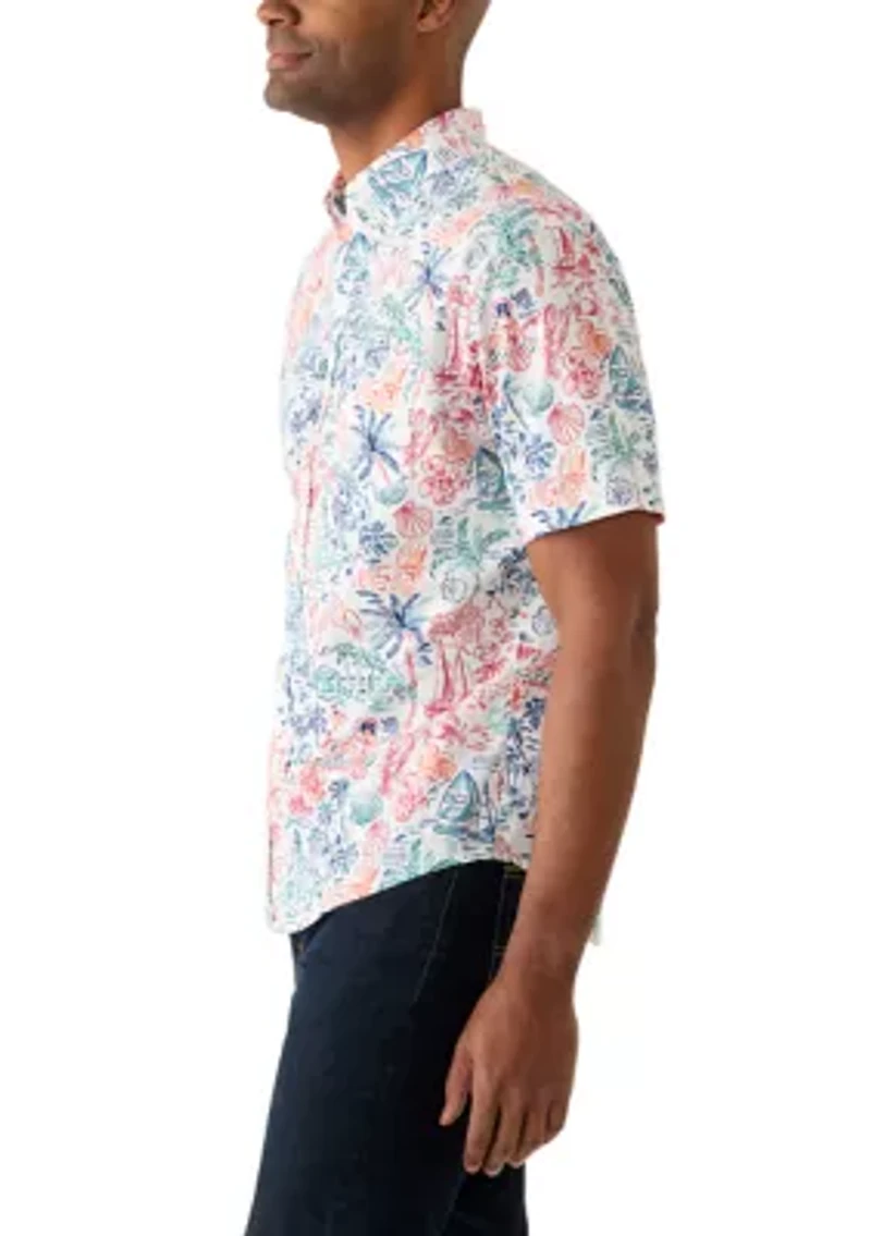 Men's Poplin Print Shirt
