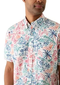 Men's Poplin Print Shirt