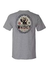 Men's Short Sleeve Graphic Southern Dog Whiskey T-Shirt
