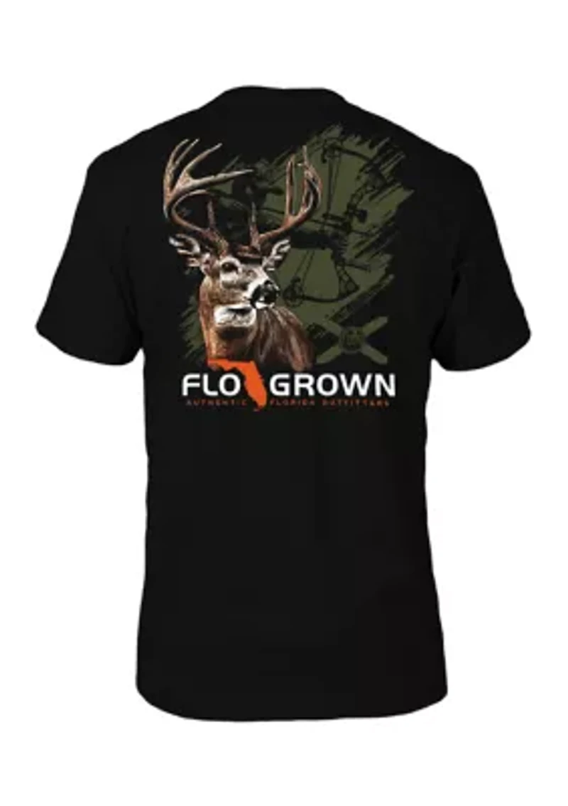 Men's Short Sleeve Bow Hunter Graphic T-Shirt