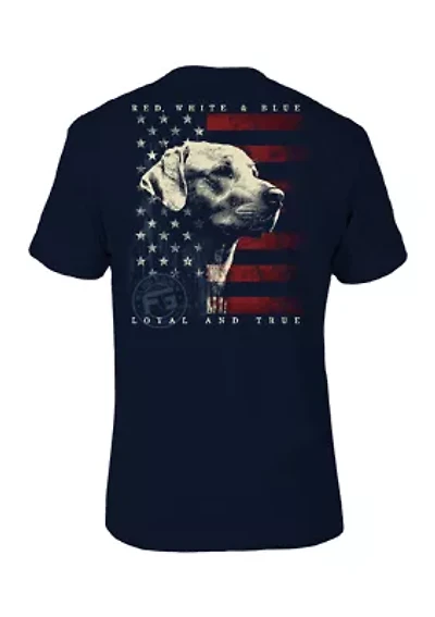 Men's US Dog Portrait Graphic Shirt