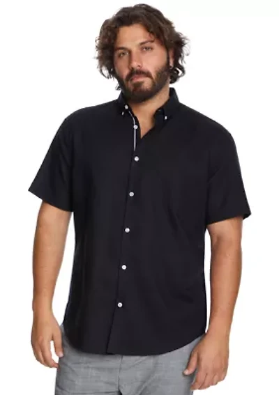Big & Tall Short Sleeve Fresno Linen Shirt