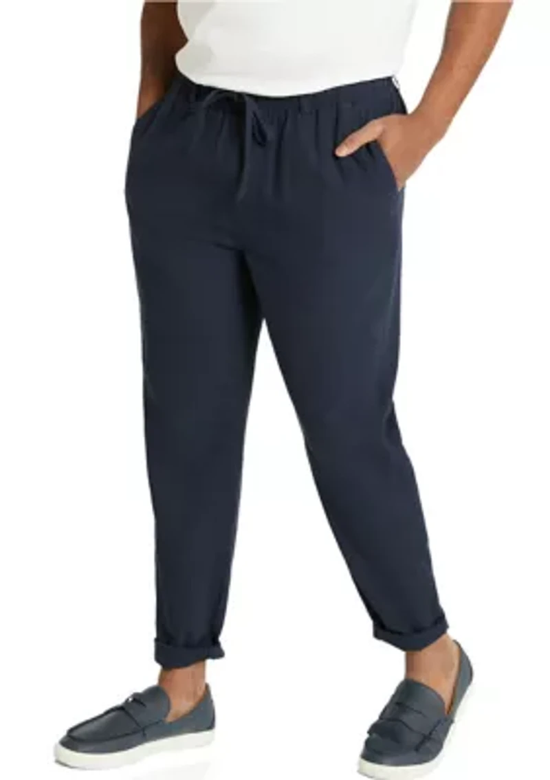 Big & Tall Linen Blend Pants