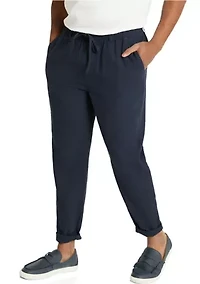Big & Tall Linen Blend Pants
