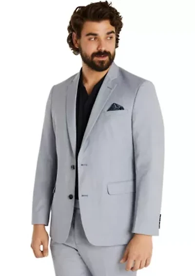 Big & Tall Textured Stretch Suit Jacket