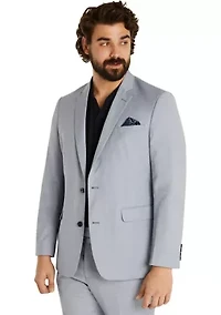 Big & Tall Textured Stretch Suit Jacket
