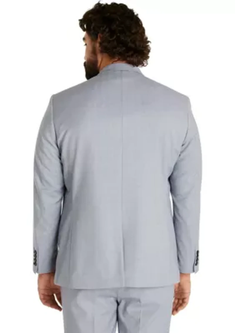 Big & Tall Textured Stretch Suit Jacket