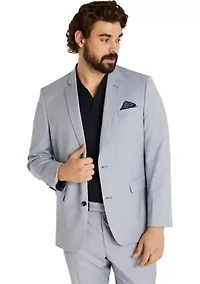 Big & Tall Textured Stretch Suit Jacket