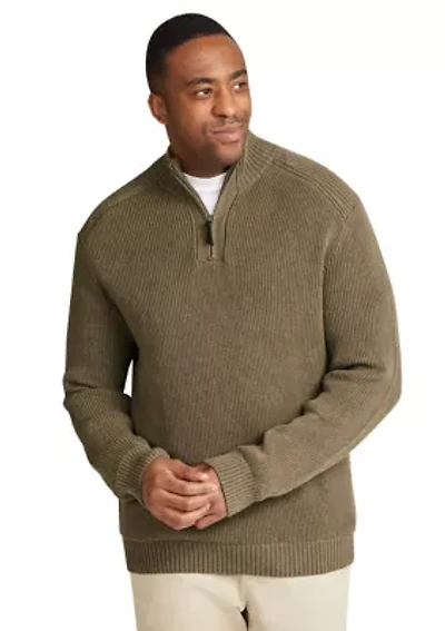 Big & Tall Patrick Half Zip Sweater