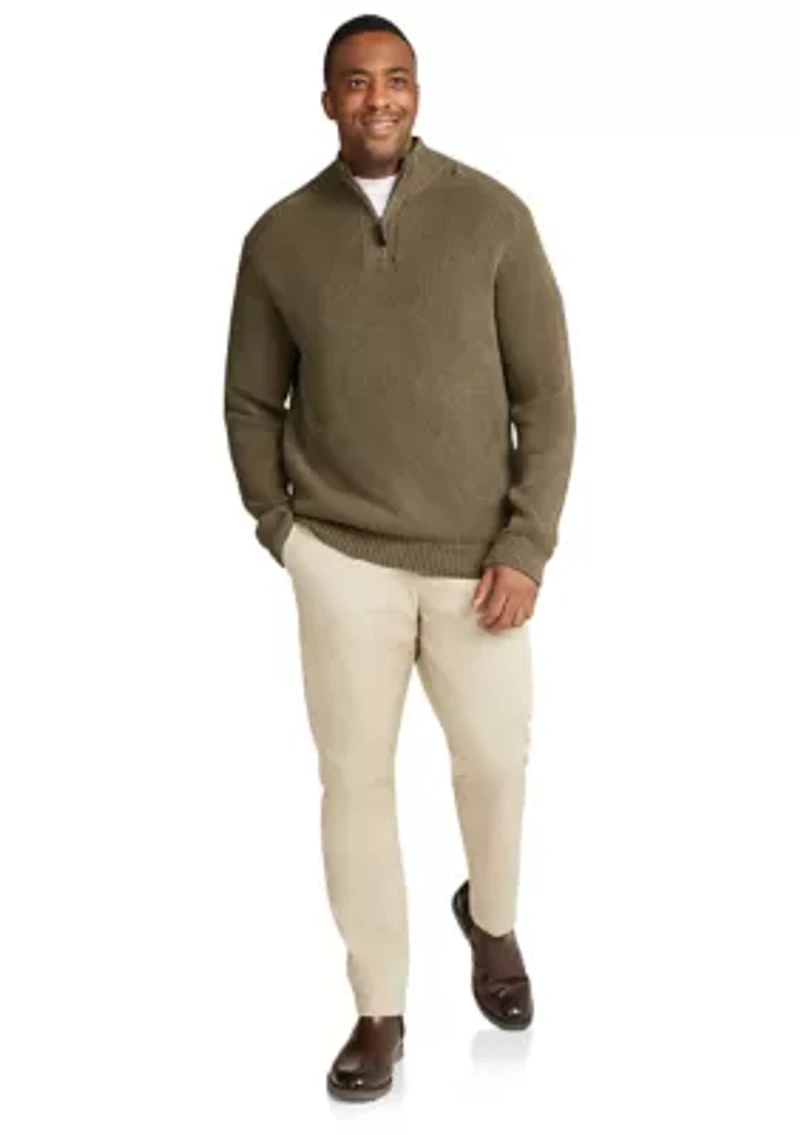 Big & Tall Patrick Half Zip Sweater