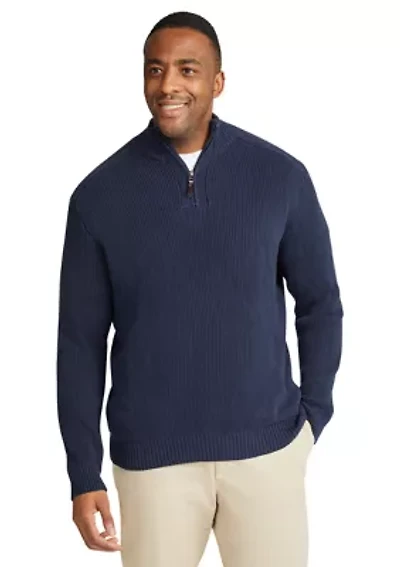 Big & Tall Patrick Half Zip Sweater