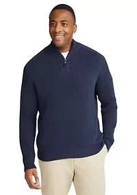 Big & Tall Patrick Half Zip Sweater