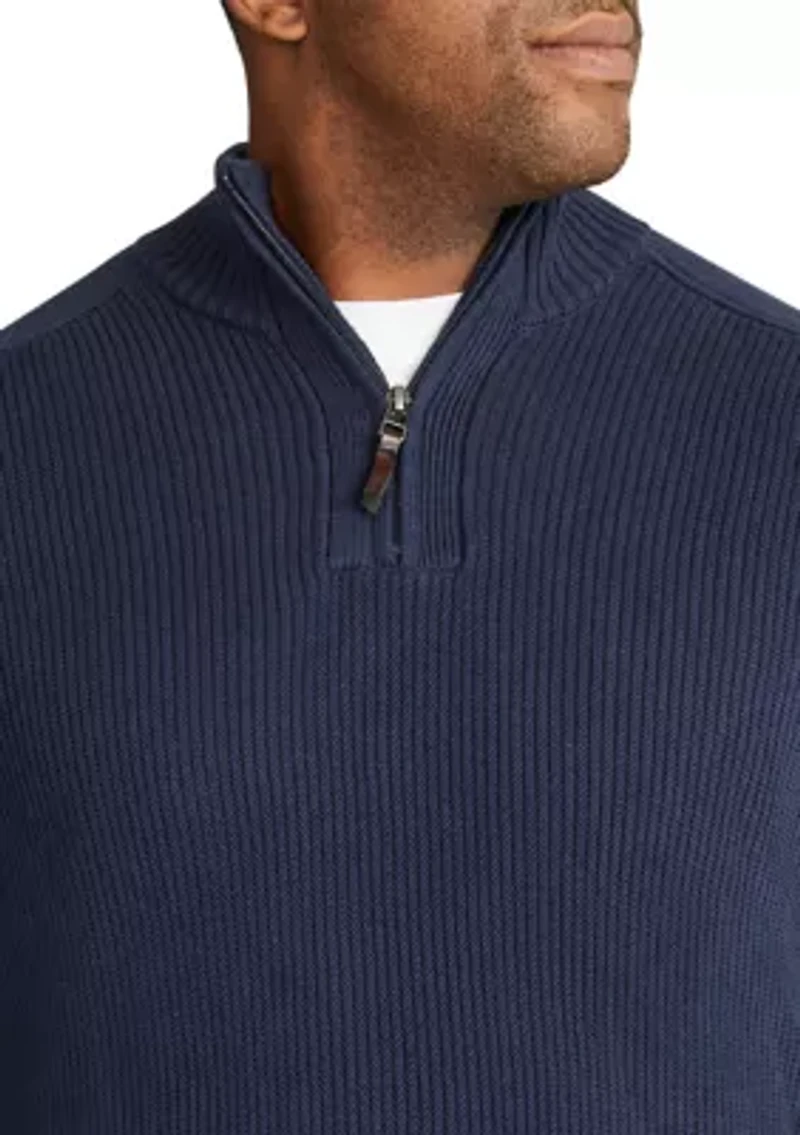 Big & Tall Patrick Half Zip Sweater