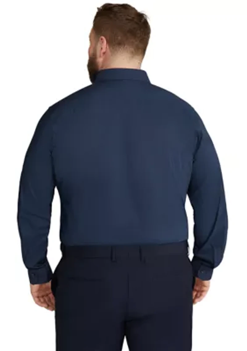 Big & Tall Long Sleeve Freemon Stretch Dress Shirt
