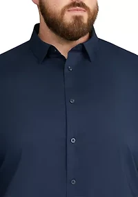 Big & Tall Long Sleeve Freemon Stretch Dress Shirt