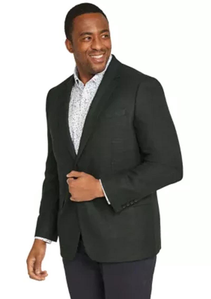 Big & Tall Evans Textured Stretch Blazer