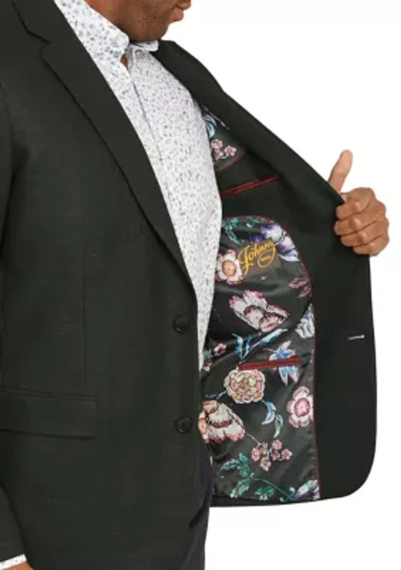 Big & Tall Evans Textured Stretch Blazer