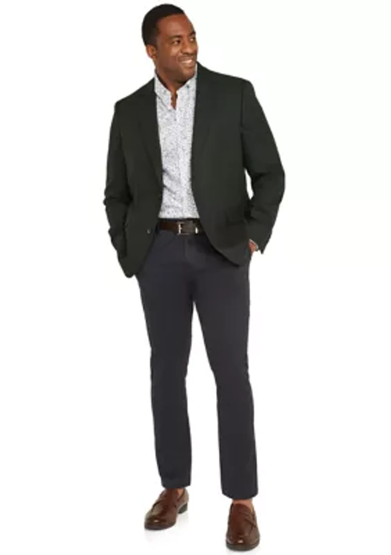 Big & Tall Evans Textured Stretch Blazer