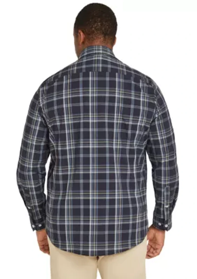 Big & Tall Long Sleeve Spencer Stretch Check Shirt
