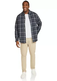 Big & Tall Long Sleeve Spencer Stretch Check Shirt