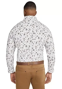 Big & Tall Long Sleeve Norton Floral Print Shirt