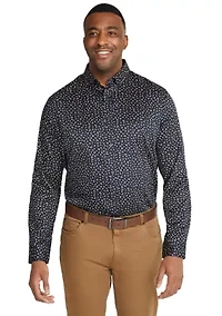 Big & Tall Long Sleeve Lennon Floral Print Shirt