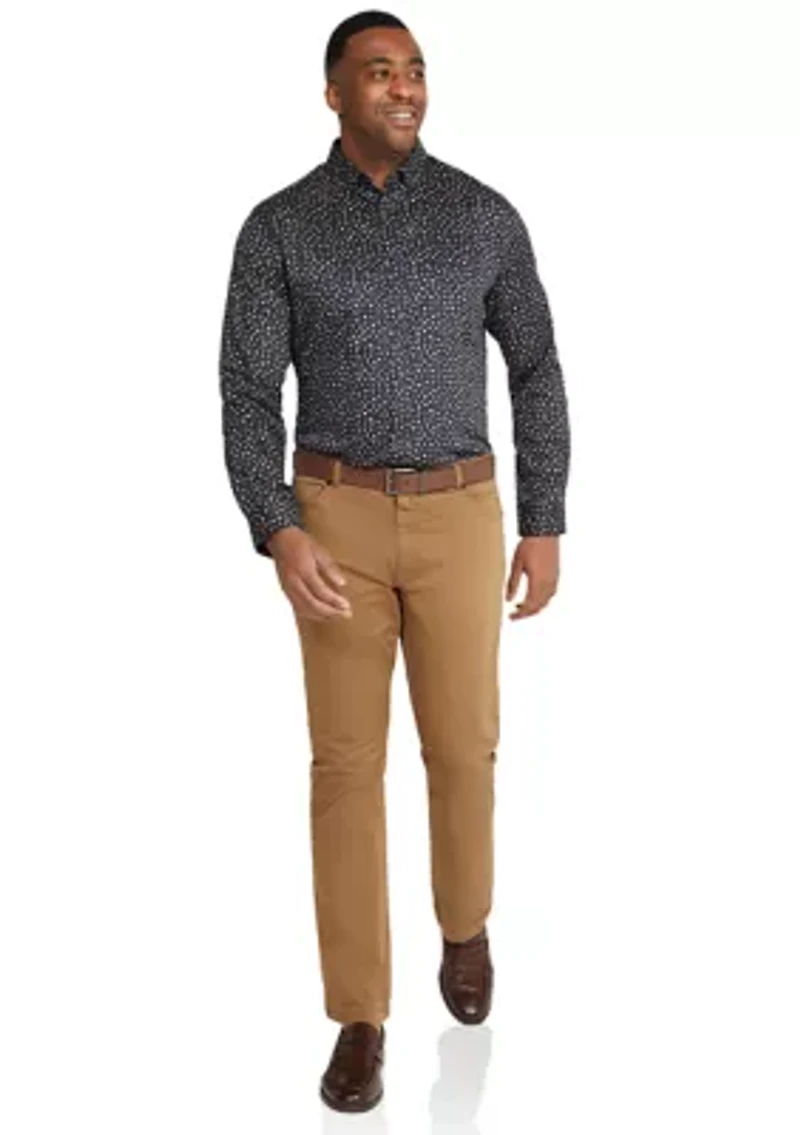 Big & Tall Long Sleeve Lennon Floral Print Shirt