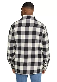 Big & Tall Long Sleeve Stedman Check Overshirt