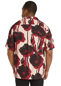 Big & Tall Short Sleeve Manny Relaxed Fit Printed Shirt