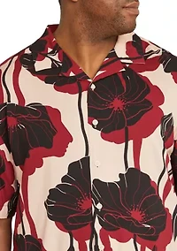 Big & Tall Short Sleeve Manny Relaxed Fit Printed Shirt