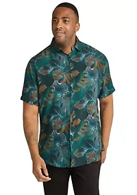 Big & Tall Short Sleeve Darcy Printed Shirt