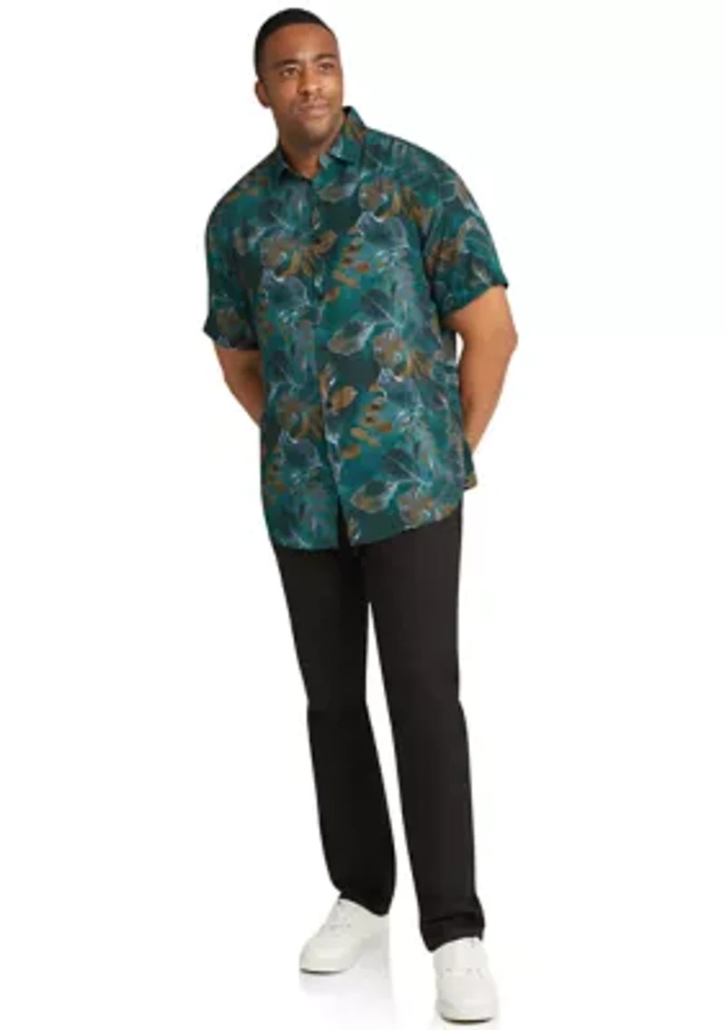 Big & Tall Short Sleeve Darcy Printed Shirt