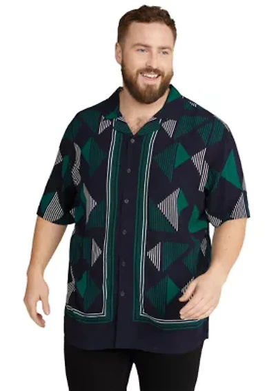 Big & Tall Short Sleeve Travis Relaxed Fit Shirt