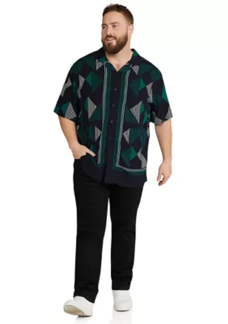 Big & Tall Short Sleeve Travis Relaxed Fit Shirt