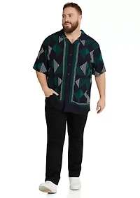 Big & Tall Short Sleeve Travis Relaxed Fit Shirt