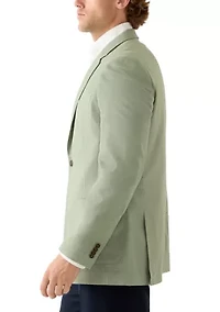 Men's Green Structure Weaved Sportcoat