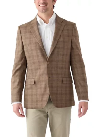 Brown Plaid Sport Coat