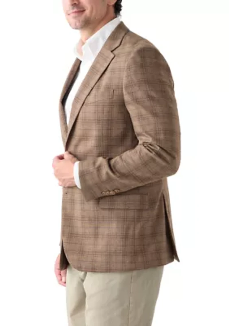 Brown Plaid Sport Coat