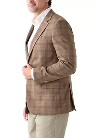 Brown Plaid Sport Coat