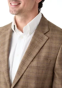 Brown Plaid Sport Coat