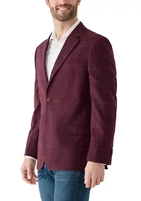 Men's Windowpane Sports Coat