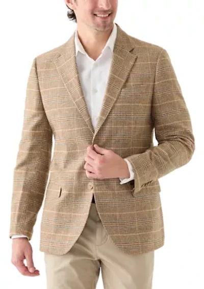 Men's Tan Plaid Sportcoat