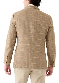 Men's Tan Plaid Sportcoat