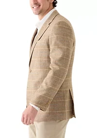 Men's Tan Plaid Sportcoat