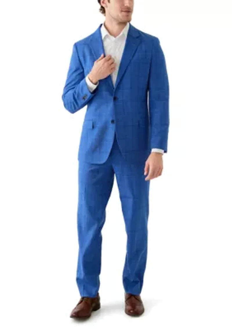 Blue Plaid Suit Separate Pants
