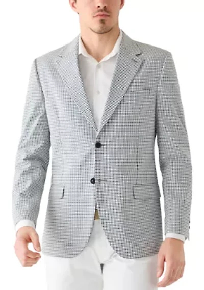 Men's Seersucker Checkered Sportscoat