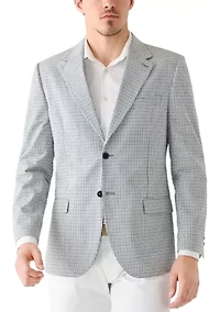 Men's Seersucker Checkered Sportscoat