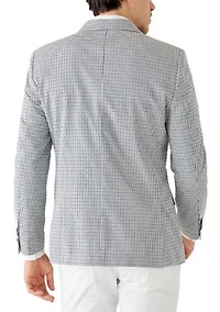 Men's Seersucker Checkered Sportscoat